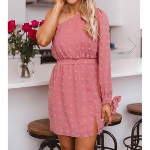 NEW PinkLily one shoulder cocktail dress